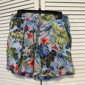 Disney Tropical Floral Print Shorts